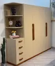 Wardrobe ya Milango Minne ya Kifahari na Dresser Yake - 2