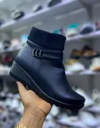 Viatu vya Ankle vya Zara Nyeusi na Mkanda wa Buckle wa Rhinestone - 3