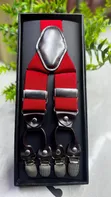 Adjustable Trouser Suspenders with Leather Accents - 1