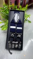 Adjustable Trouser Suspenders with Leather Accents - 4
