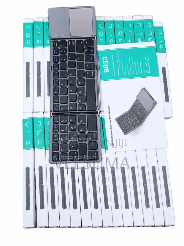 Foldable Bluetooth Keyboard with Touchpad (B033 - Rechargeable) - 1