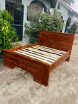 Used Hardwood Bed (5/6) - 2