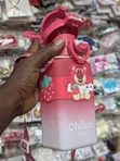 Chupa ya Maji ya Plastiki kwa Watoto - Nyekundu - 1