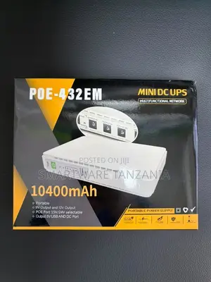 POE-432EM Mini DC UPS Portable Power Supply, 10400mAh, 9V/12V