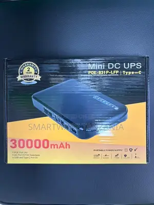 Mini DC UPS POE-831P-LFP Type-C Portable Power Supply 30000mAh