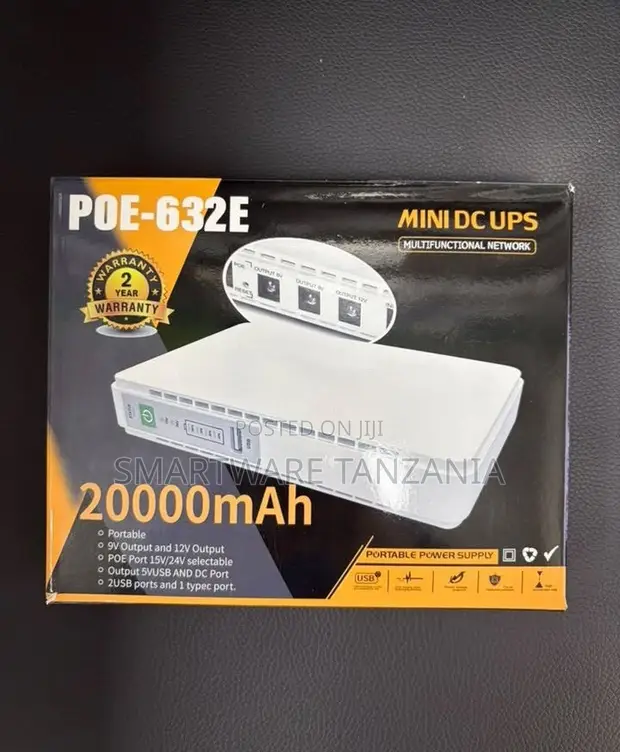 POE-632E Mini DC UPS Portable Power Supply 20000mAh - 1
