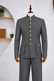 Marco Lorenzo Long-Sleeve Safari Suit - Black - 2