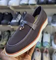Fernando Melo Navy Blue Knit Loafers za Kawaida - 4