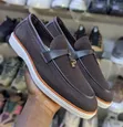 Fernando Melo Navy Blue Knit Loafers za Kawaida - 5
