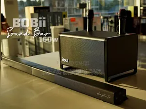 BOBii 160W Sound Bar na Maikrofoni Mbili za Wireless