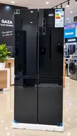 Adh 4-Door Refrigerator - Black Glass - 1