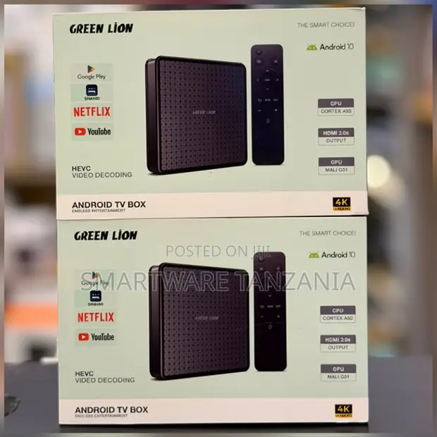Green Lion Android TV Box 4K, Cortex A53 - 1