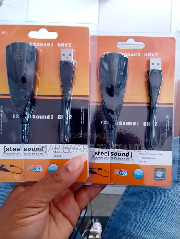 Steel Sound USB 2.0 Virtual 7.1 Channel Sound Adapter - 1