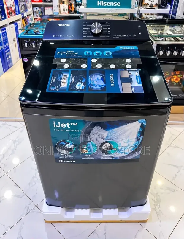 Hisense Mashine ya Kufulia Juu 8kg - 1