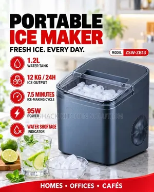 Brand New Portable Ice Maker - 12kg/Hr