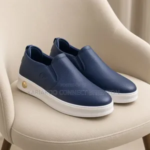 Timberland White Pebbled Leather Slip-on Sneakers