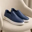 Timberland White Pebbled Leather Slip-on Sneakers - 3