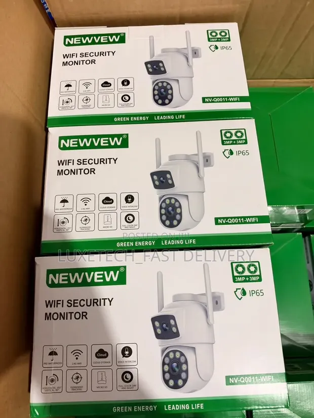 Newvew WiFi Security Camera - Dual Lens Outdoor CCTV with AI Tracking - 1