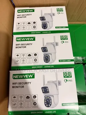 Newvew Kamera ya Usalama ya WiFi - Dual Lens Nje CCTV yenye AI Tracking