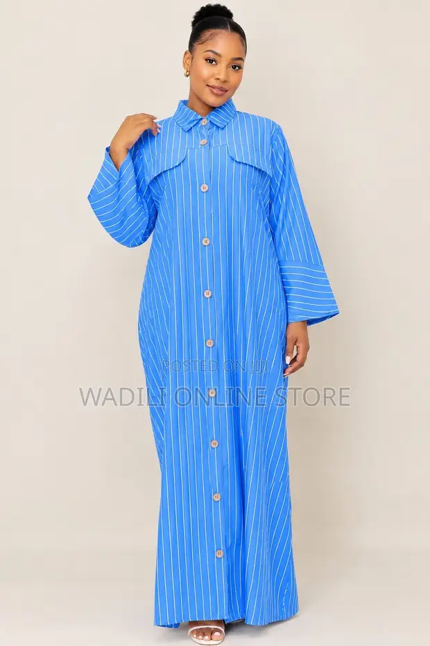 Long Striped Dress - 1