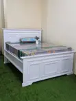 Woodstock Wooden Bed 5x6 White - 2