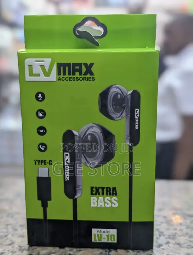 LV Max LV-10 Wired In-Ear Headphones with Type-C - 1