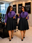 Ladies Modern Fashion Dress - 4