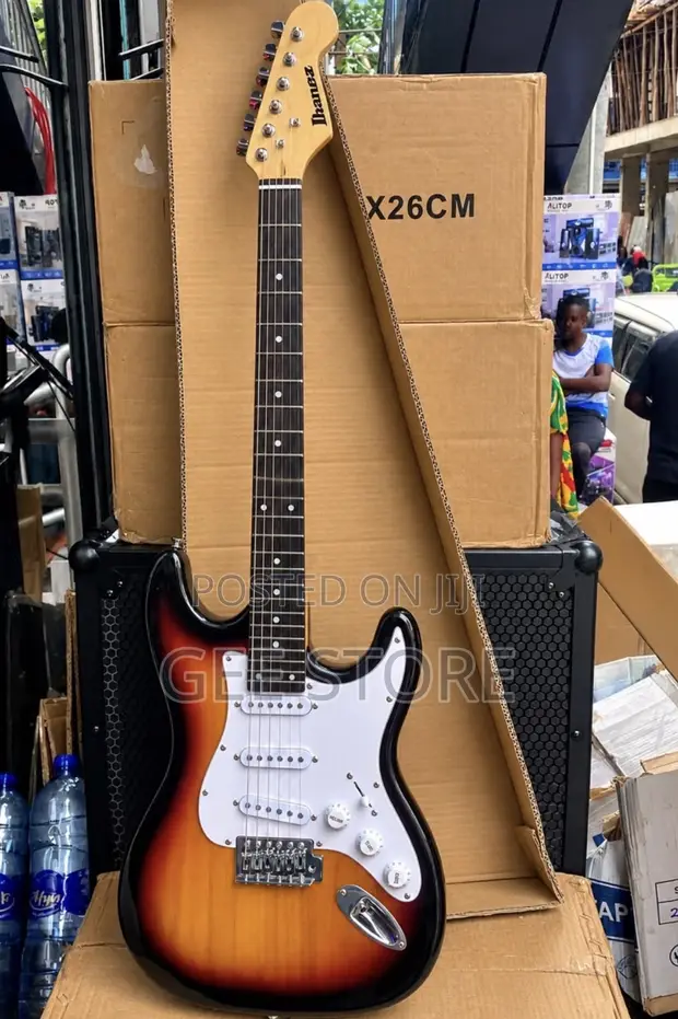 Stratocaster-Style Electric Guitar - 3-Tone Sunburst - 1