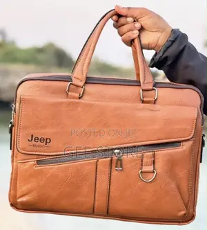 Brand New Brown Faux Leather Laptop Bag
