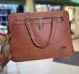 Brand New Brown Faux Leather Laptop Bag - 2