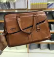 Brand New Brown Faux Leather Laptop Bag - 3