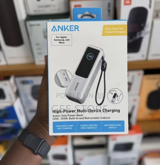 Anker Zolo Power Bank (25000mAh, 165W, Model A1695) - 1