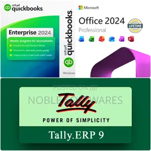 QuickBooks Desktop 2024 + Tally.ERP 9 + MS Office 2024