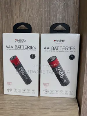 Yesido AA Rechargeable Lithium Batteries 1.5V 2146mWh 4-Pack