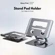 Foldable Metal Tablet Holder (4-16 Inch) 360° Rotation - 2