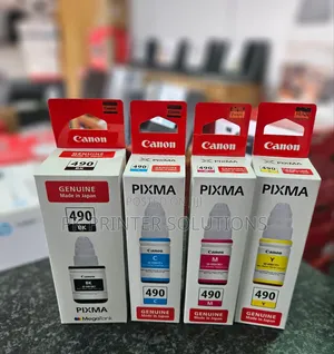 Canon PGI-490 Ink Cartridges (Black, Cyan, Yellow, Magenta)