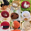 Decorative Ladies Mesh Cape Hat Kofia Nzuri - 1