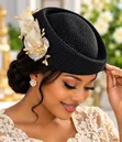Decorative Ladies Mesh Cape Hat Kofia Nzuri - 2