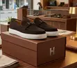Hermes Loafers za Suede Zenye H Logo - 3