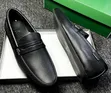 Viatu vya Ngozi vya Wanaume Lacoste Loafer - Nyeusi - 4
