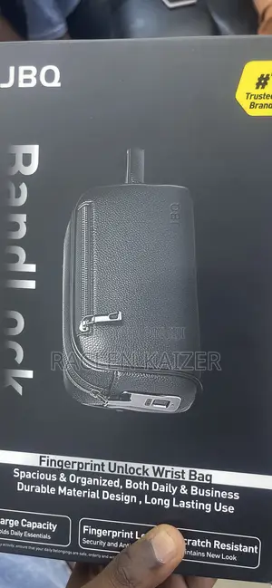 JBQ Bandlock Wrist Bag yenye Fingerprint Lock