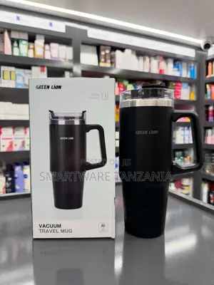 Green Lion Vacuum Travel Mug, 900ml, Black