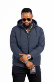 Puffer Jacket yenye Hood - Ubora wa Premium - 1