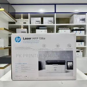 Printer HP LaserJet Pro MFP 136a Nyeusi na Nyeupe