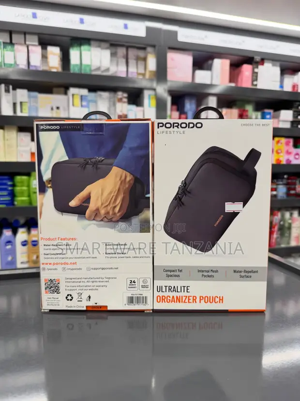 Porodo Ultralite Organizer Pouch - Nusu Mbili Zinazorudisha Maji - 1