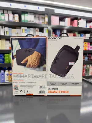 Porodo Ultralite Organizer Pouch - Nusu Mbili Zinazorudisha Maji