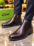 Men's Clarks Leather Boots - Brand New - 1
