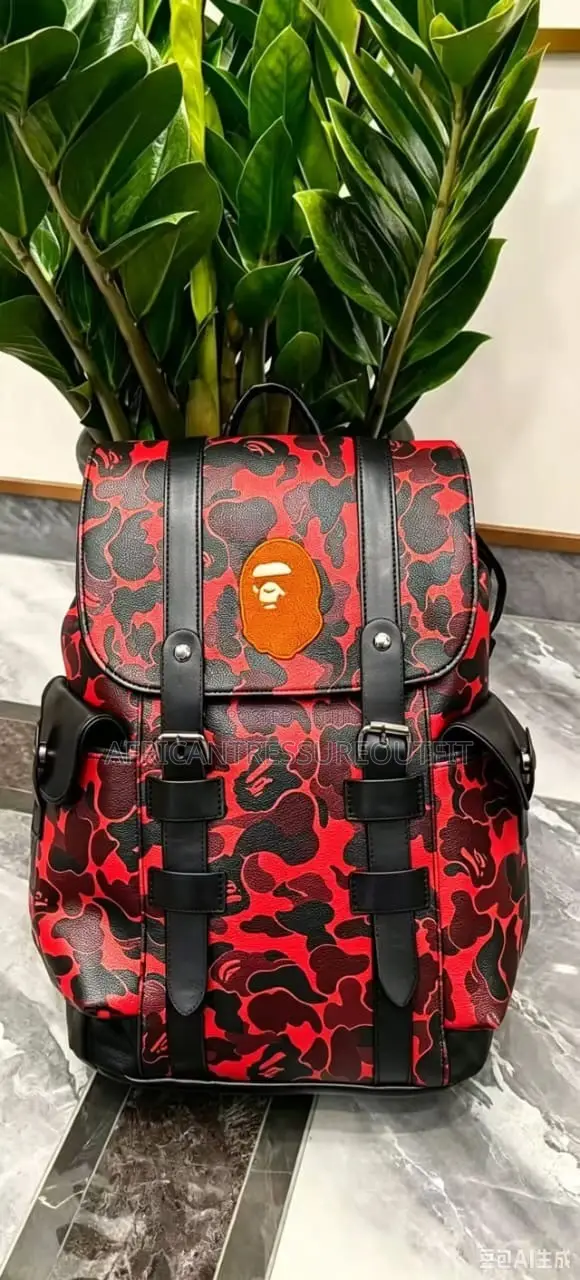 A Bathing Ape (Bape) Camo Backpack - 1
