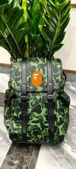 A Bathing Ape (Bape) Camo Backpack - 2