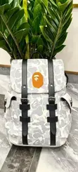 A Bathing Ape (Bape) Camo Backpack - 3